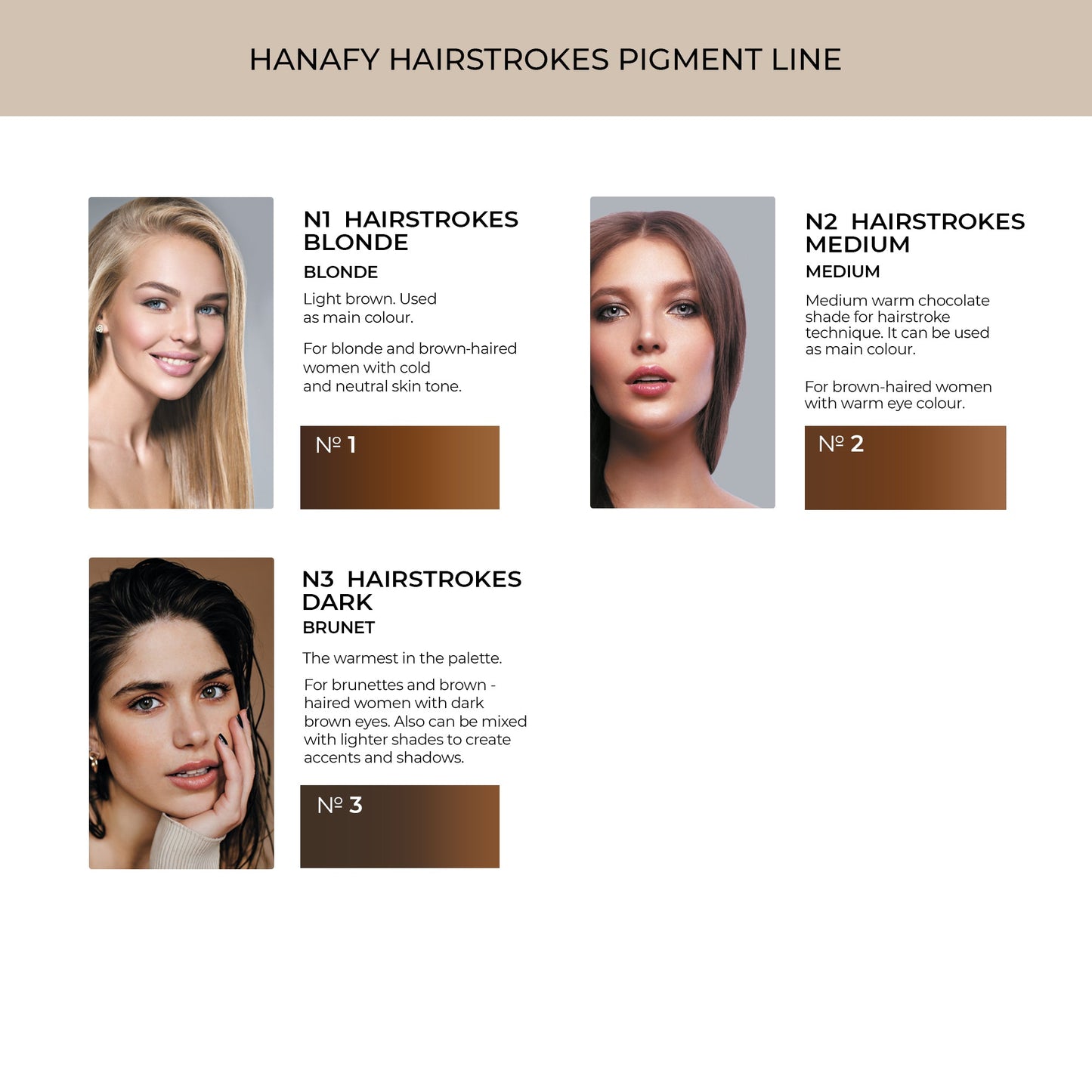 №3 HAIRSTROKES DARK